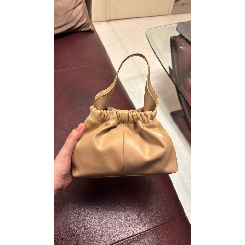 Charles & Keith Ally Ruched Slouchy Bag