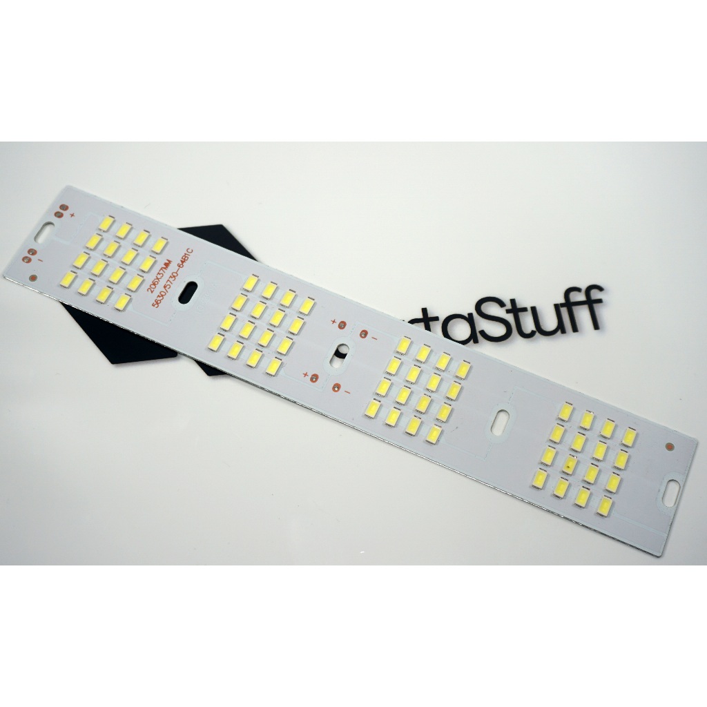 Farmora00 Papan Led Bar Smd Dc 3V 3.7V White Putih 6000K Pcb Aluminium