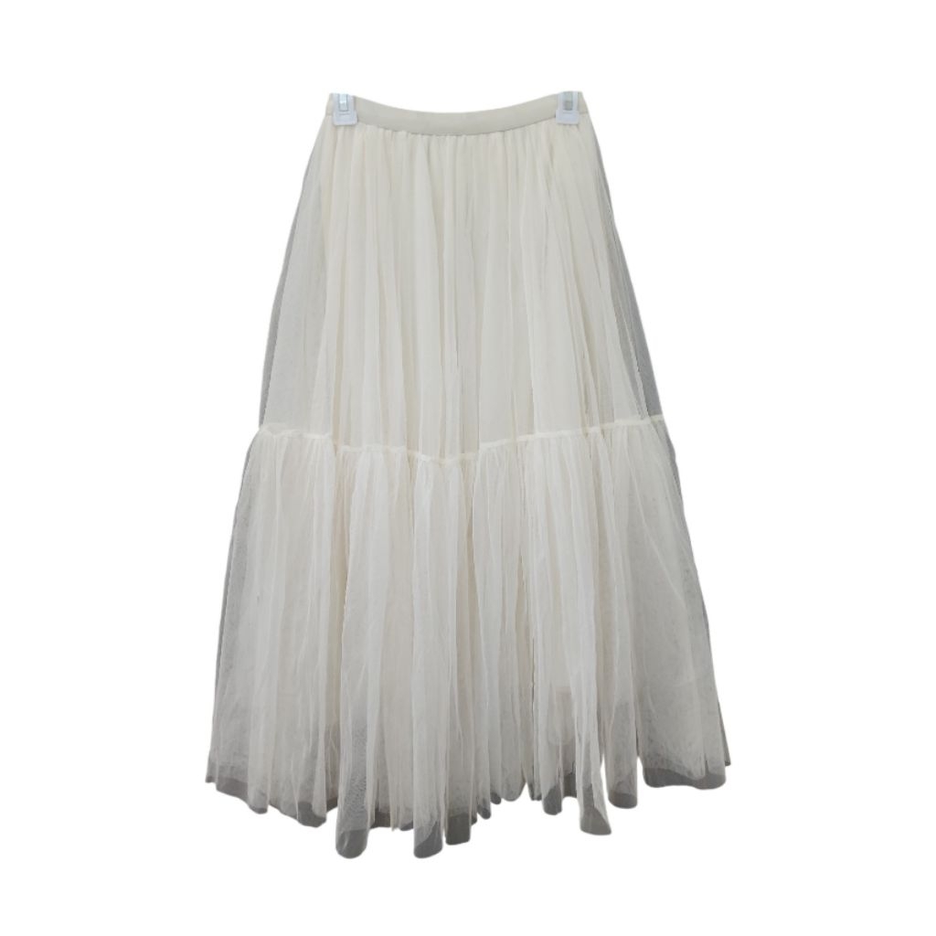 Rok Panjang Flare Maxi Skirt Bahan Tutu Tile Princess Super Megar Kawaii Fairycore Romantic Core Pin