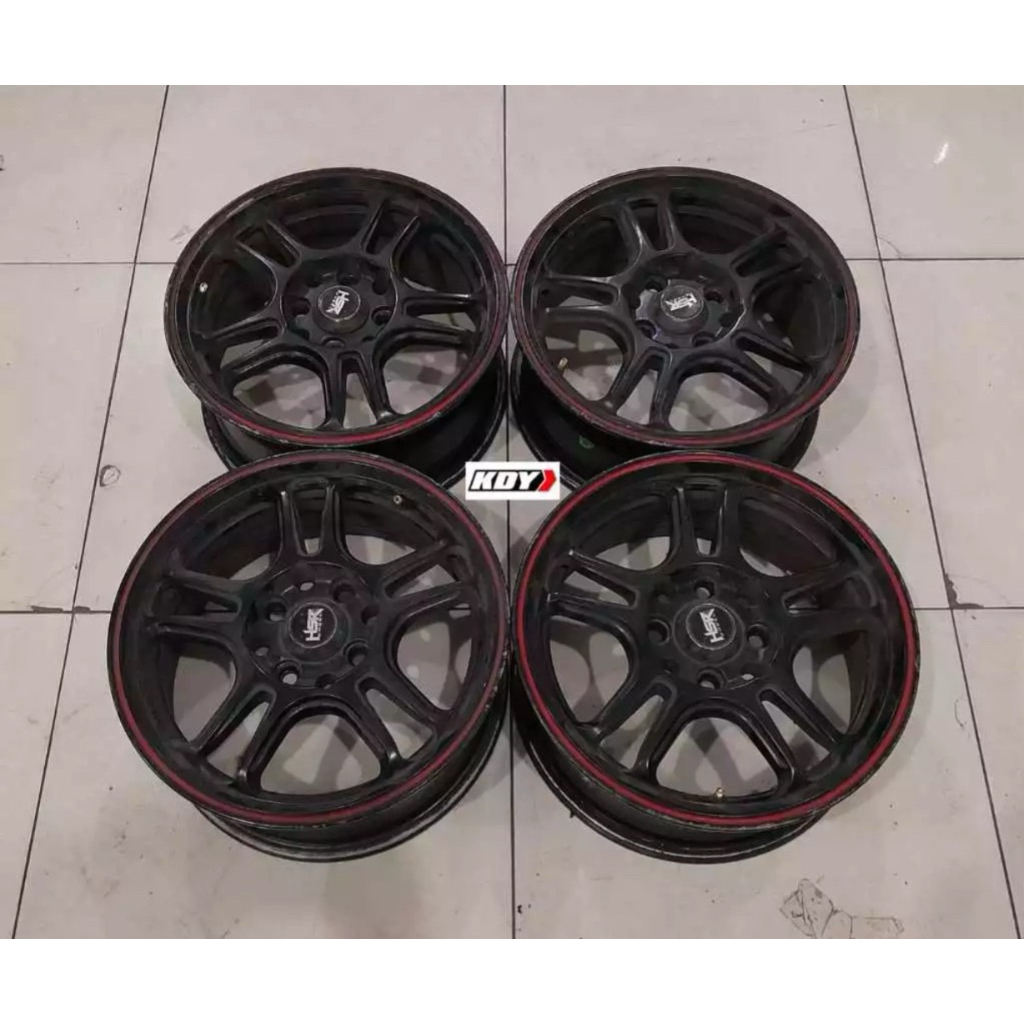 velg mobil second berkualitas hsr nx spo ring 14 pcd 4x100/114,3 buat kijang cary avanza xenia brio 