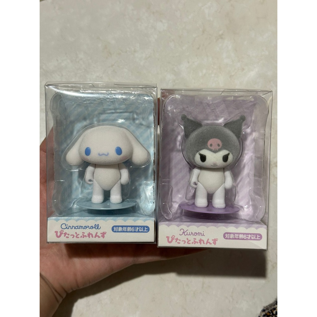 Sanrio flocky figure doll pitatto kuromi dan cinnamoroll