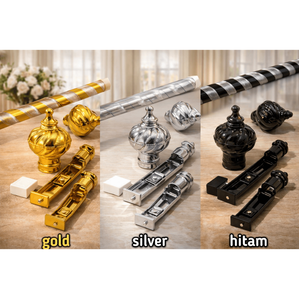 BATANG ROLLET REL GORDEN PINTU DAN JENDELA/MINIMALIS/BESI/TONGKAT/BULAT/ALUMINIUM/DEKORASI RUMAH/HOM