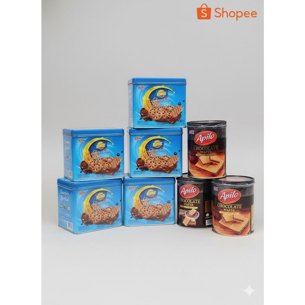 Hatari Chocolate Assorted 350g - Paket Hampers Biskuit Kaleng / Hadiah Lebaran & Natal