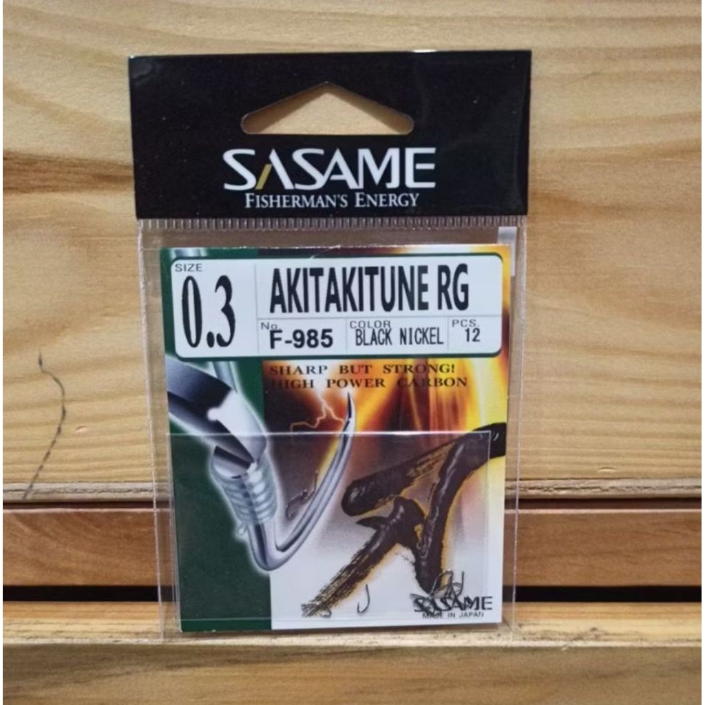 Hook Mata Kail Pancing Sasame Akitakitsune RG F-985 Lubang