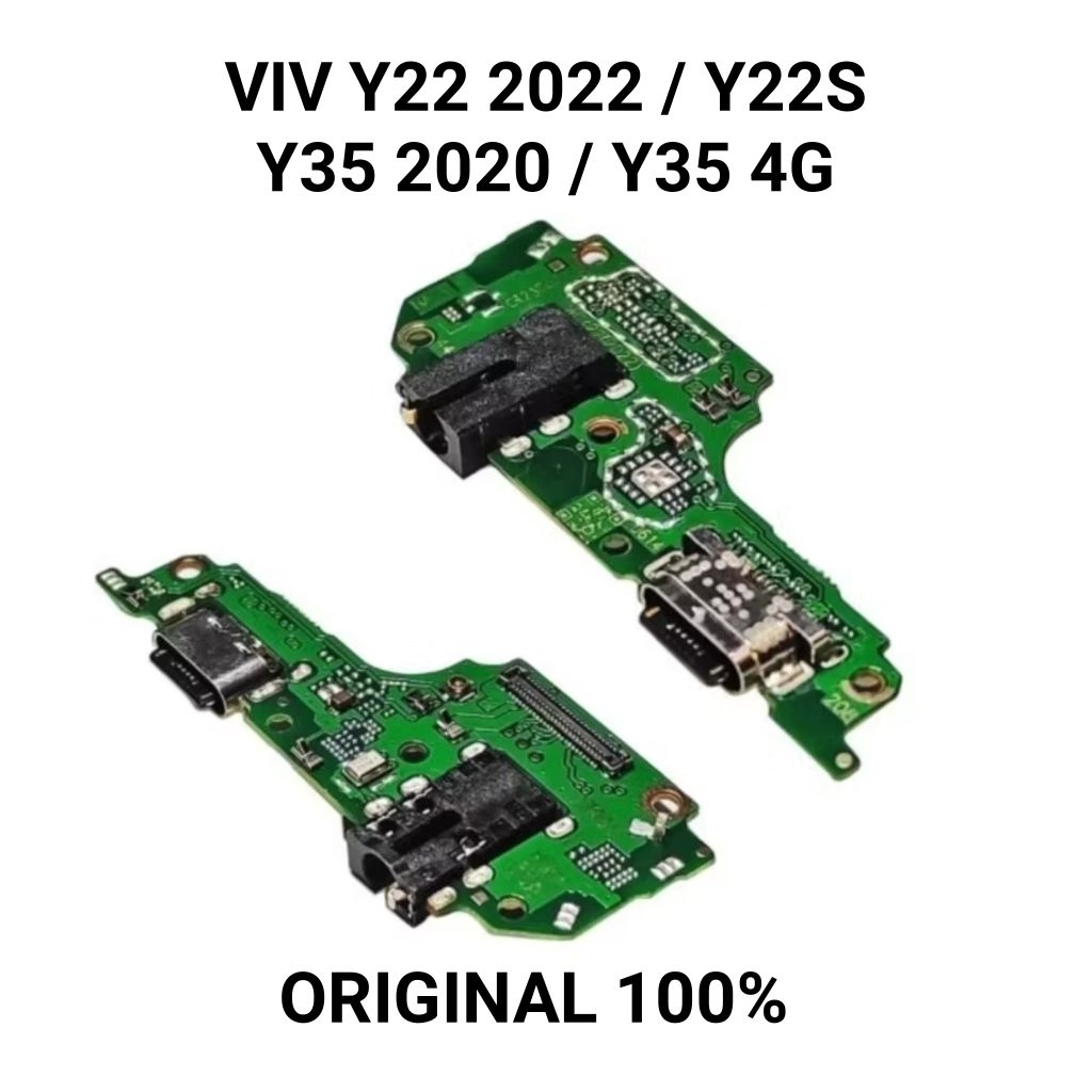 Konektor charger For Vivo Y22 4G 2022 / Y22S / Y35 2022 / Y35 4G Original + IC Papan Cas Flexible ko