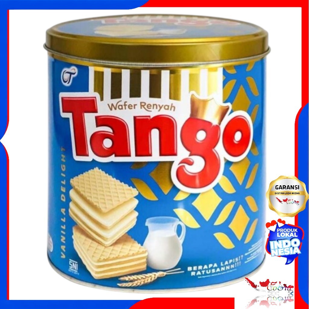 Tango Vanila Kaleng / Tango Kaleng / Tango wafer coklat Vanila