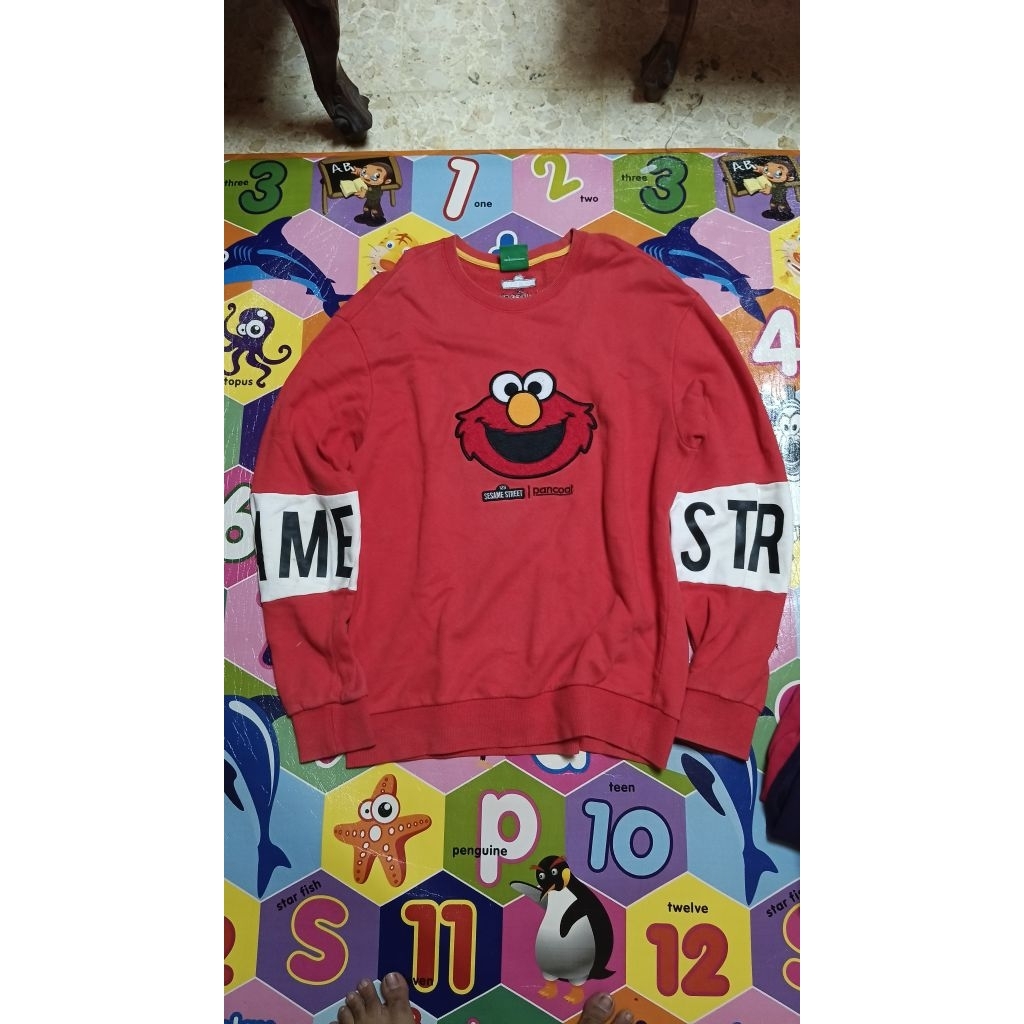 CREWNECK PANCOAT X SESAME STREET ELMO