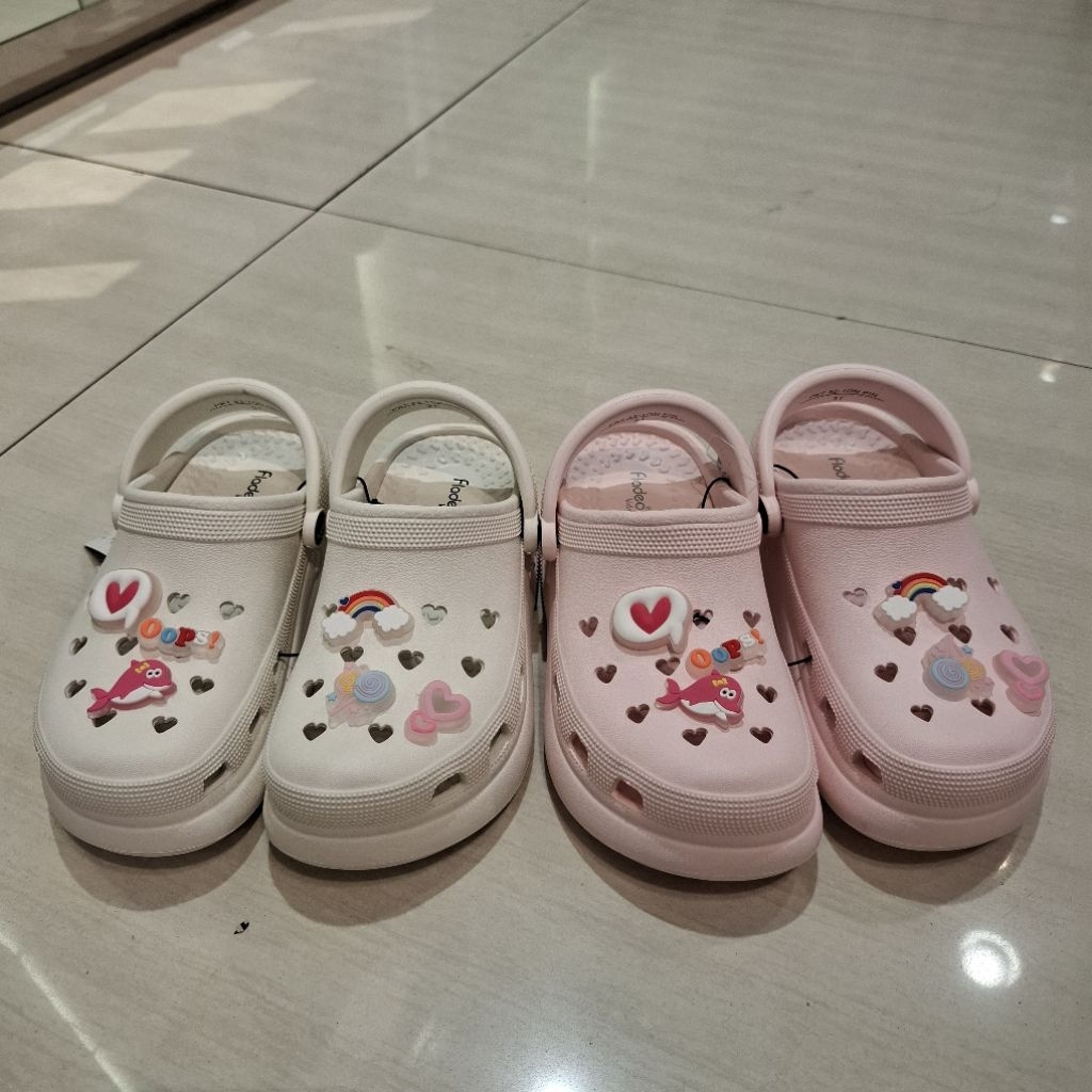 FLADEO KIDS Sandal phylon model crocs ada lampu size dari 31-35