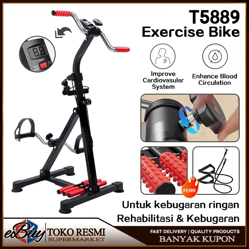 Sepeda Statis-Alat Terapi Stroke Kaki Dan Tangan Olahraga Gym Fitness / Sepeda Statis Fitness Exerci