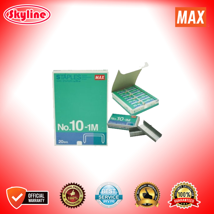 Isi Stapler / Staples Max No.10 No 10 No10 Original Produk