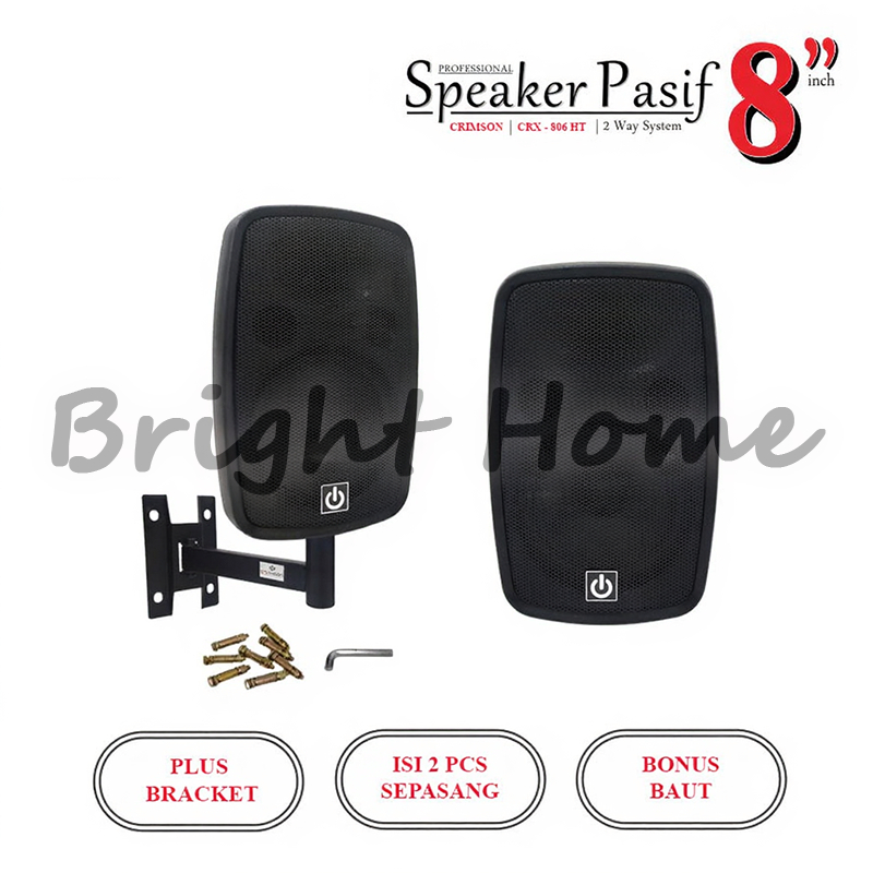 Speaker Pasif 8 Inch 2 Way CRIMSON CRX-806HT 8 Ohm