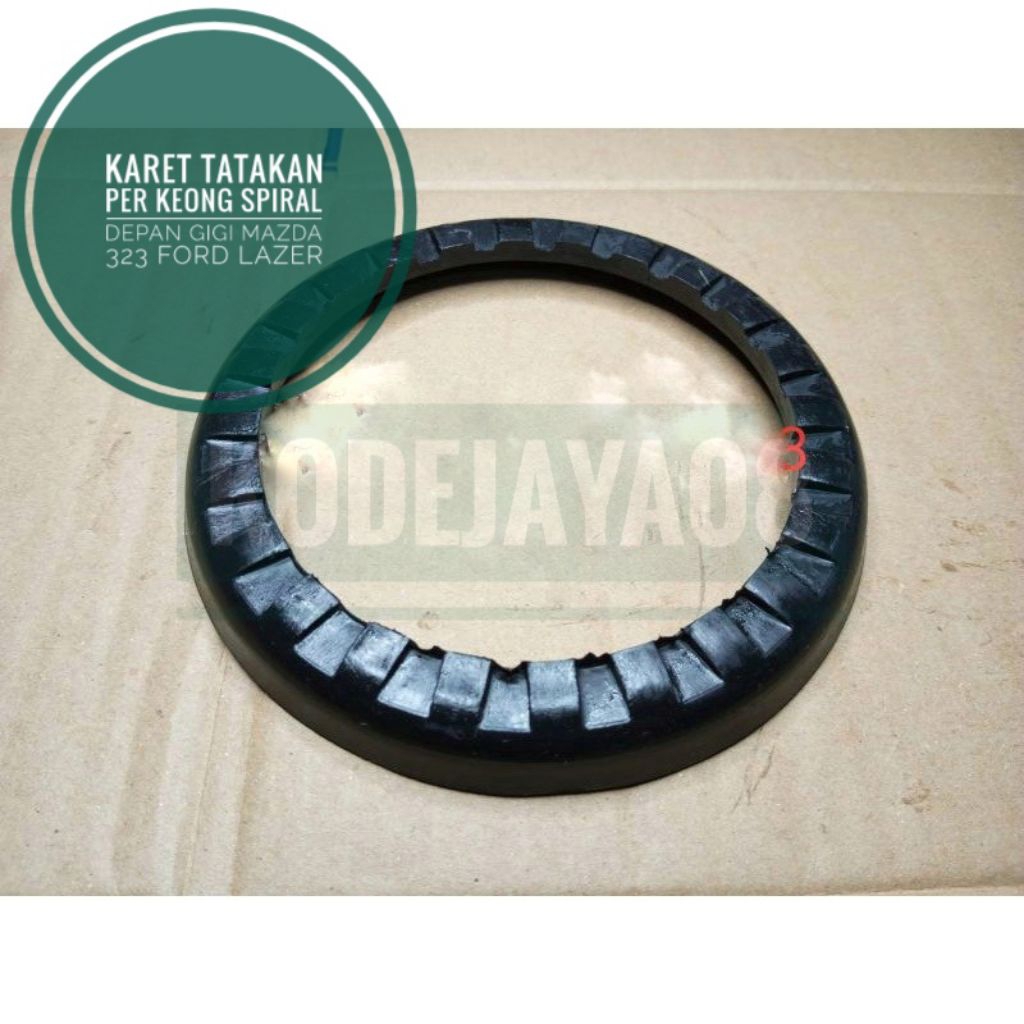 karet tatakan per keong spiral depan gigi mazda 323 ford lazer laser sparepart mobil