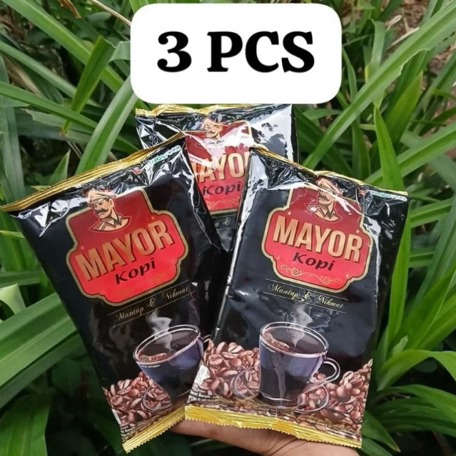 Paket 3pcs Kopi Mayor 120gr Kopi Bubuk Hitam Murah Best Seller