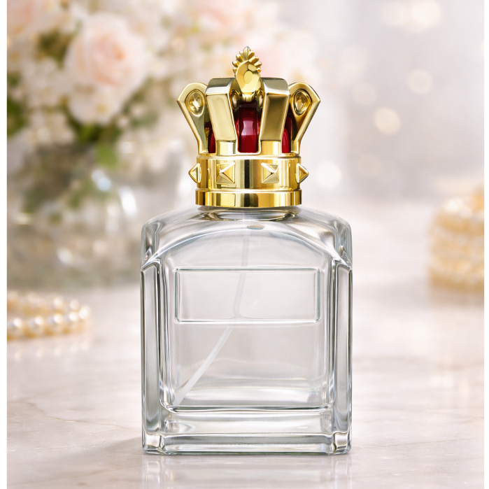 Botol Parfum Crown King 100ml Glass Putar Isi Ulang Besar Eksklusif Mewah