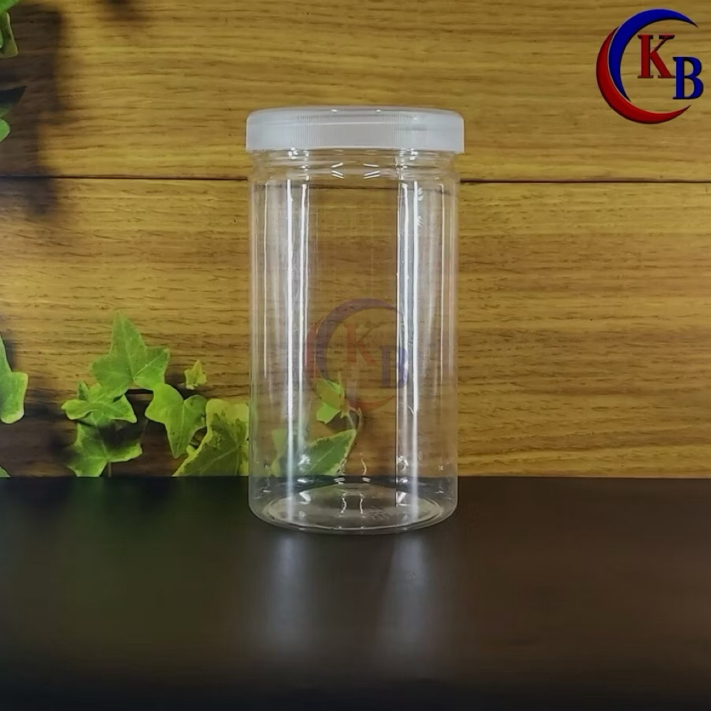 12Pcs Toples bening 1000ml / Toples kue 1000ml / Toples plastik 1000ml