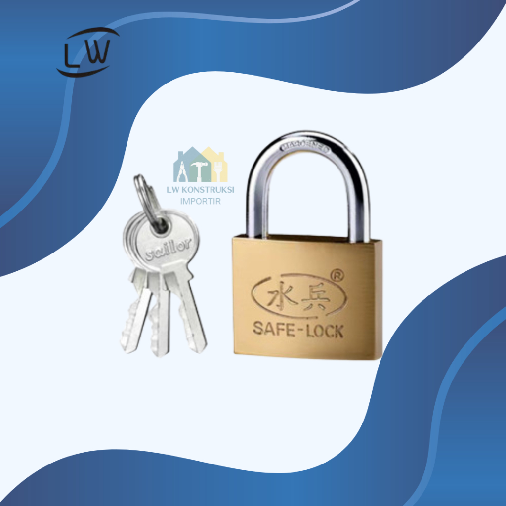 GEMBOK KUNING 50 MM / GEMBOK KOPER 50 MM / GEMBOK PINTU 50 MM