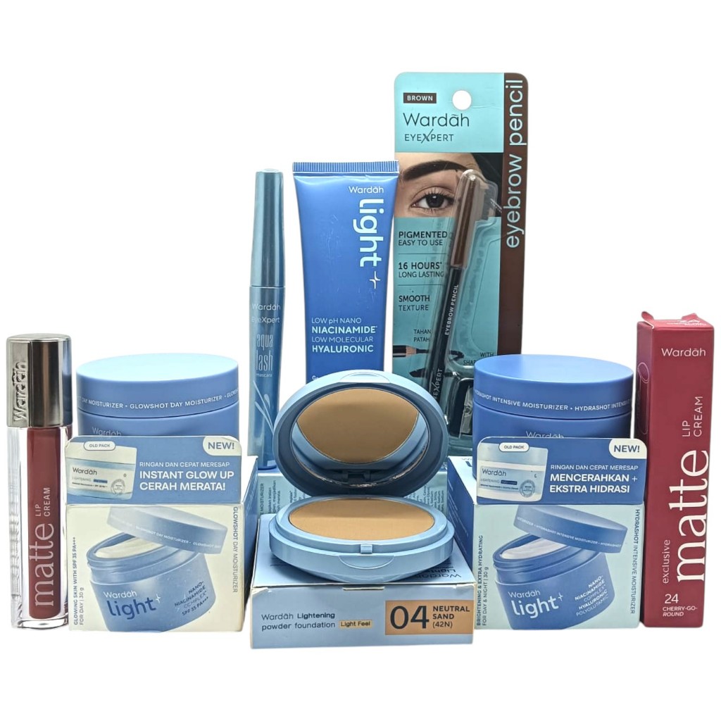 Lightening Paket Wardah Skincare Make Up Hemat Lengkap/Skincare Remaja/Mencerahkan/Melembabkan/Brigh