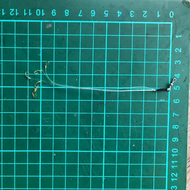 Rangkaian Ombyok Gombyok 6 Kail Warna Emas Kait Pancingan  Ukuran Kecil 0,3 0,5 0,8 1 2 3 4 Warna Em