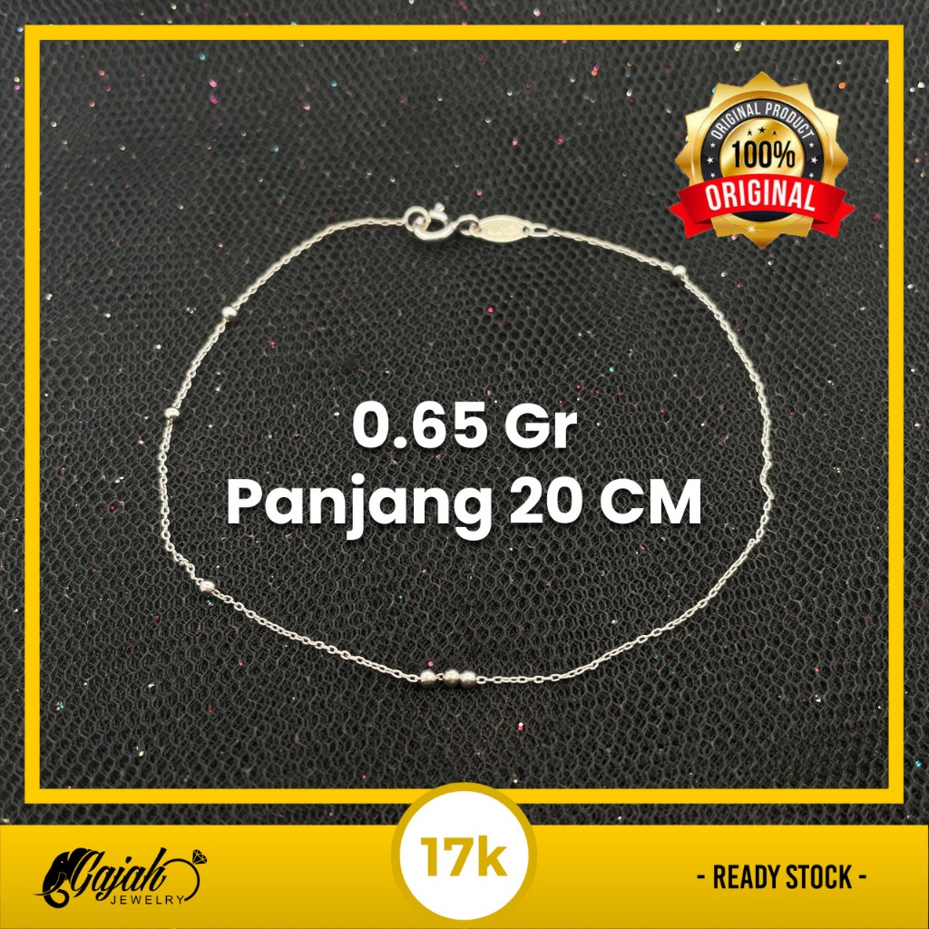 Gelang Emas 17K - Toko Emas Gajah - 0.65 Gram 8202