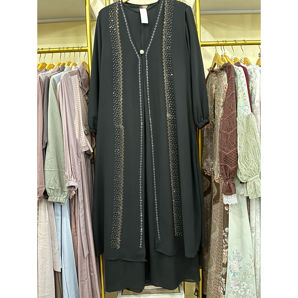 Gamis Lebaran 2025 nazwa dress -ceruty baby doll premium x nella’s style by refi collection