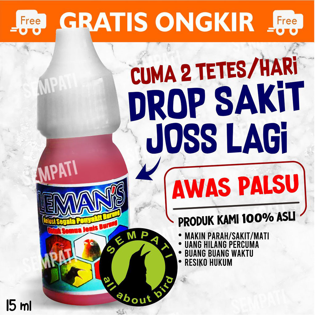 SEMPATI Lemans Obat Segala Penyakit Burung Obat Burung Murai Lovebird Kacer Kenari Cucak Ciblek Bran
