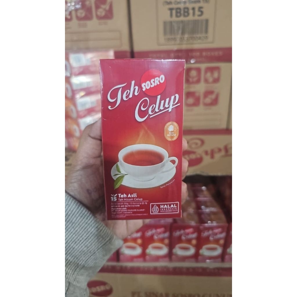 KHUSUS INSTAN TEH CELUP SOSRO 15 (1 DUS)