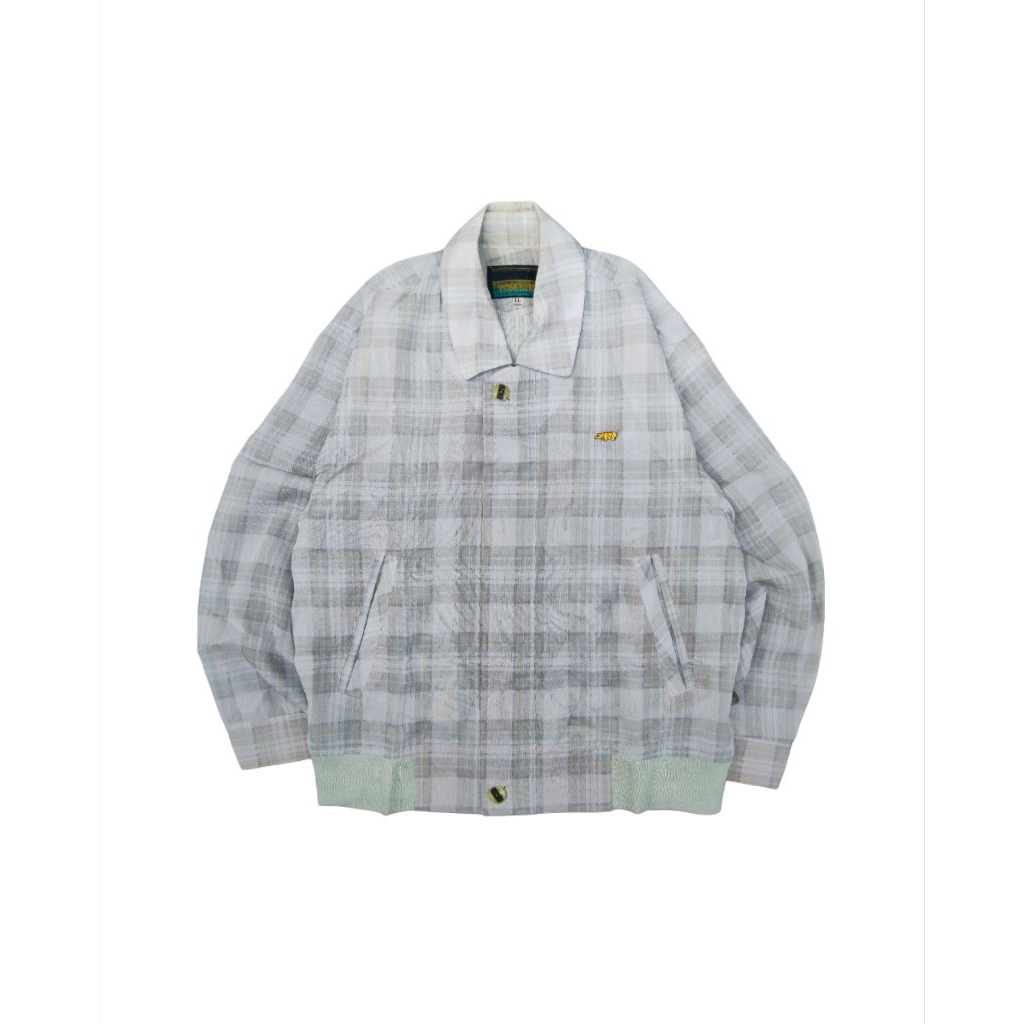 Harrington Jaket Casual Tartan Vintage