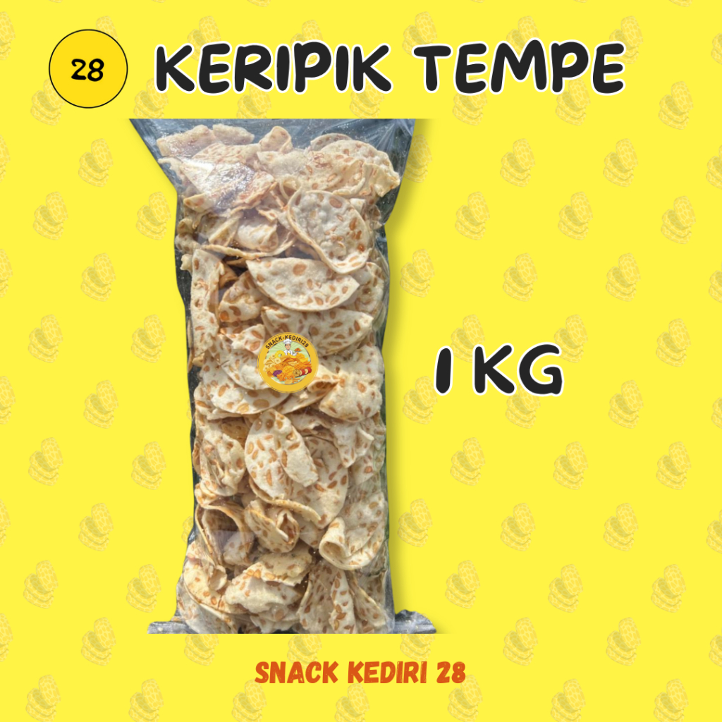 Kripik Tempe Sagu Keripik Tempe Bulat Kemasan 1kg