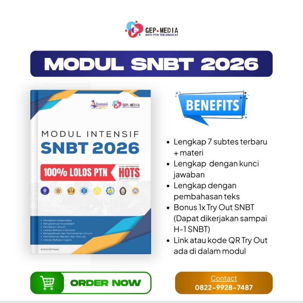 MODUL BUKU SNBT 2026 LENGKAP SOAL ASLI UTBK SNBT 2026