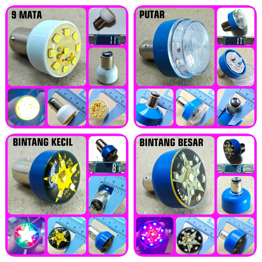 LAMPU STOP RGB PUTAR KEDIP running jalan rem belakang kedip cepat pelan pesawat strobo flash 7 9 mat