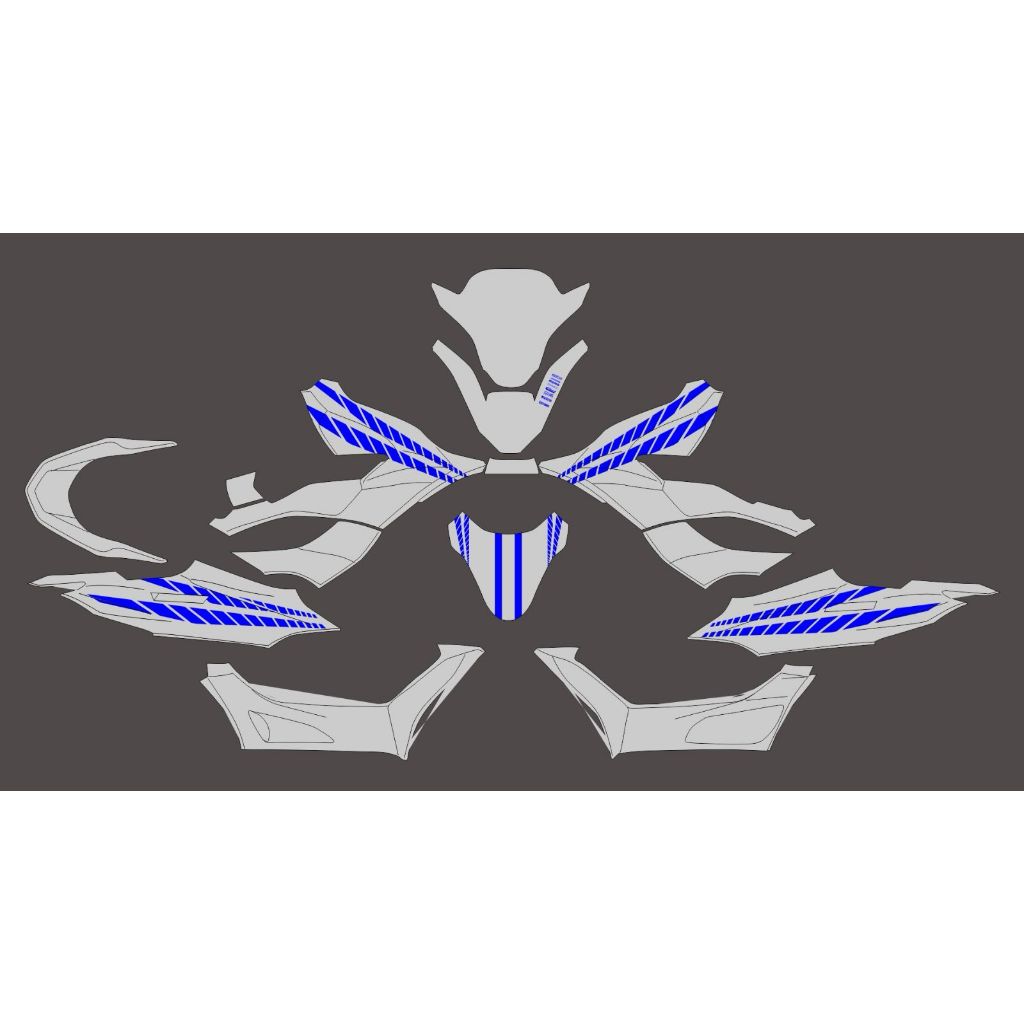 Decal Stiker HONDA PCX  Polos Full Body Decal PCX 160 NEW Desain simple keren