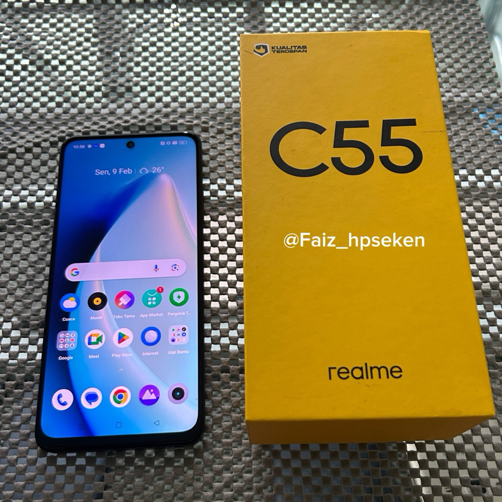 Realme C55 NFC Ram 6+6/128 Handphone Second Normal Siap Pakai (Fullsett)