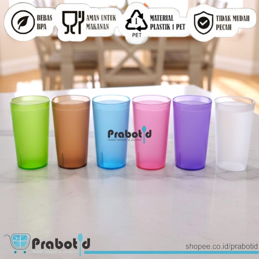 Gelas Plastik Bening | Gelas Estetik | Gelas Plastik | Gelas Plastik Lusinan | Gelas Plastik Bening 