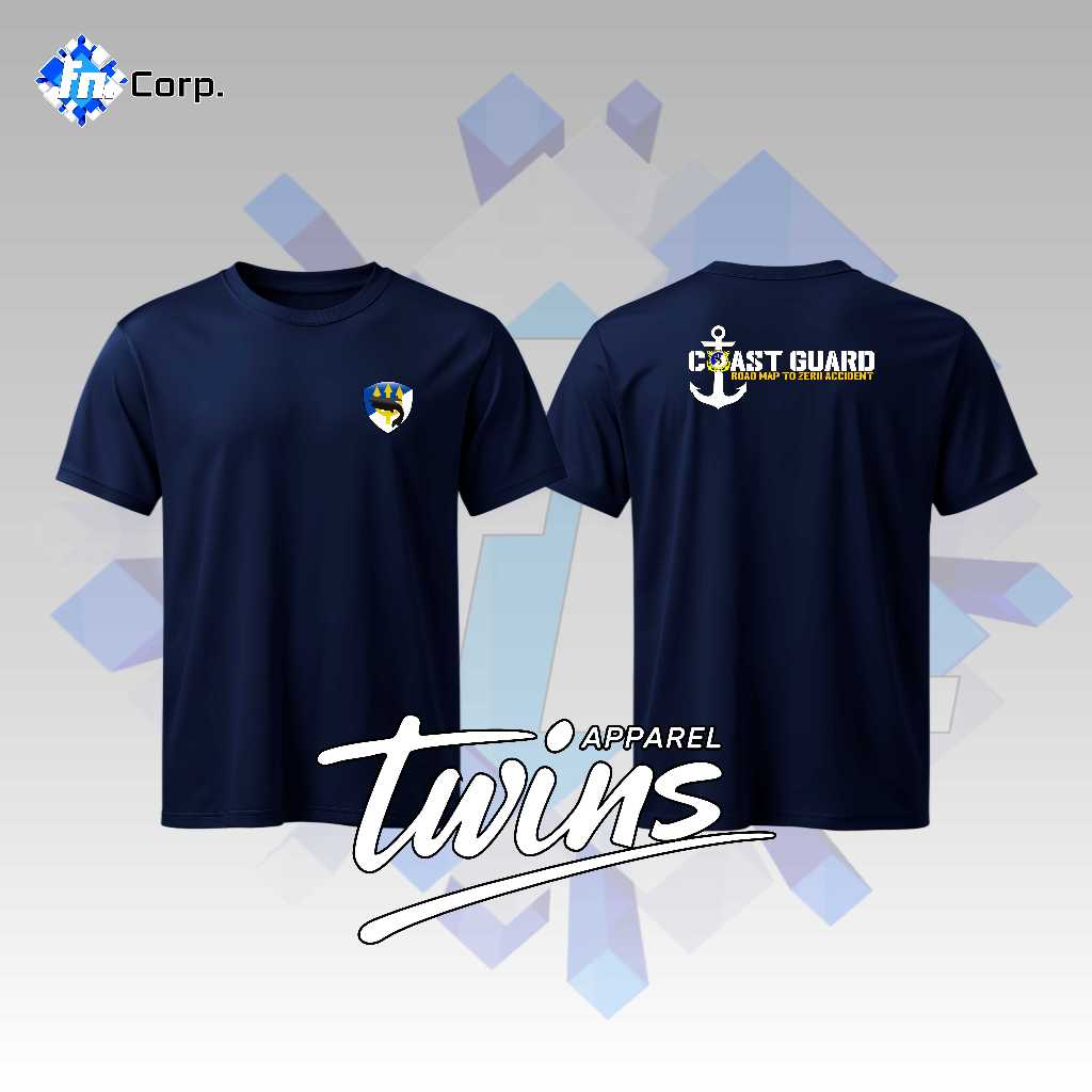 KAOS BAJU T-SHIRT LENGAN PENDEK DISHUB KEMENHUB COAST GUARD KPLP DITJEN HUBLA ATASAN PRIA ADEM LEMBU
