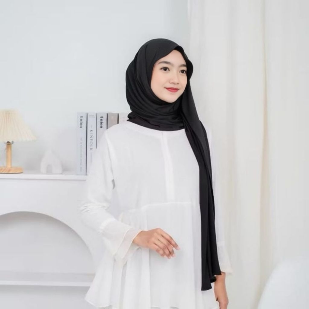 PASHMINA KAOS PREMIUM STYLE HIJAB KEKINIAN