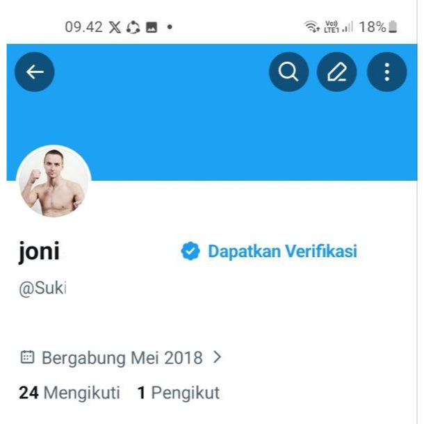 Akun twitter tua 2018