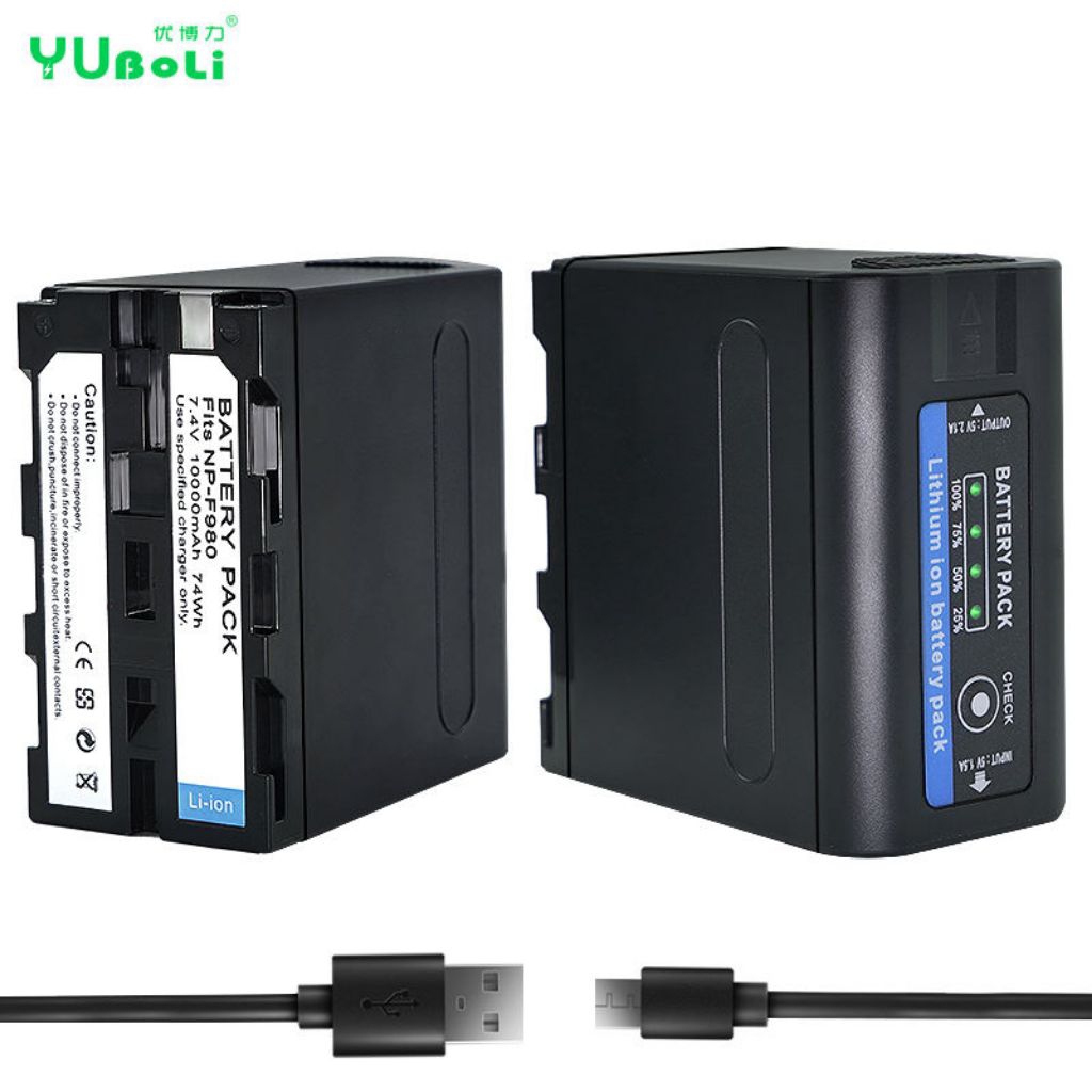 Batrai NP-F980 Sony HXR camera MC2500 Vidio MC 2500 baterai np F980 npF980 batery F970 batere kamera