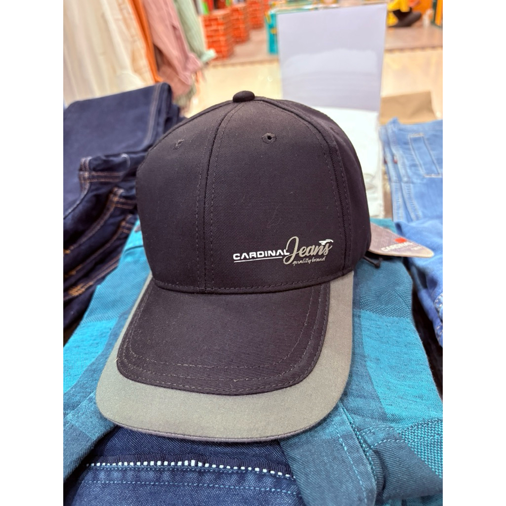 TOPI CARDNAL JEANS ORIGINAL HITAM PREMIUM