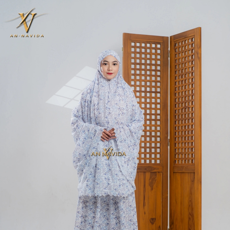 Mukena Dewasa Parasut Travelling Mini Pouch Motif Korea Bahan Adem Dan Lembut