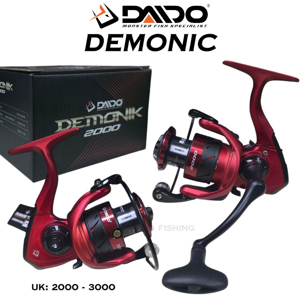 Reel Daido Demonik waterproof power handle ukuran 2000-3000 - reel pancing daido