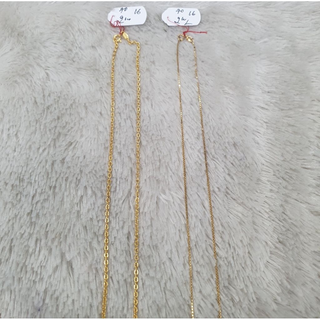 kalung emas kadar 70% berat 2,1gram