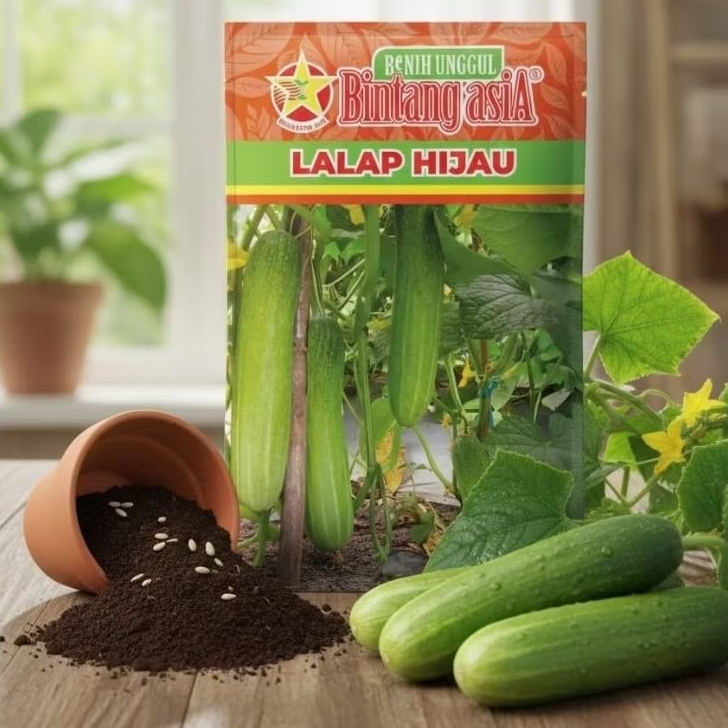 Benih Timun LALAP HIJAU 20 Gram Bintang Asia