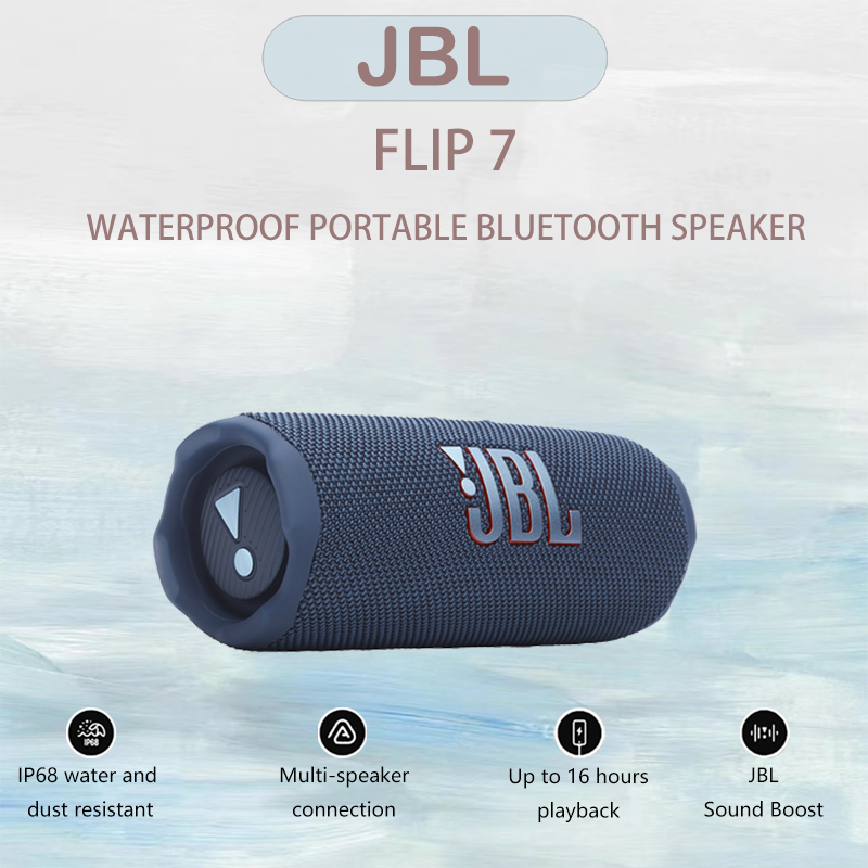 JBL Flip 7 Bluetooth Wireless Portable Speaker Bass Speaker Bold Pro Auracast Multi-Speaker Connecti