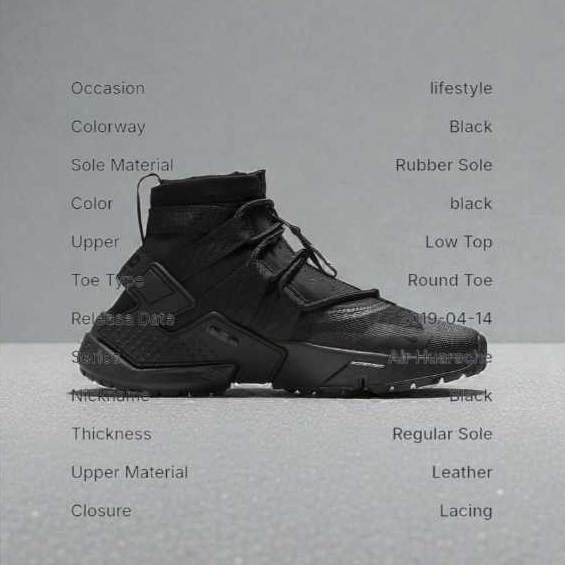 Nike Air Huarache Gripp 'Black' Men's