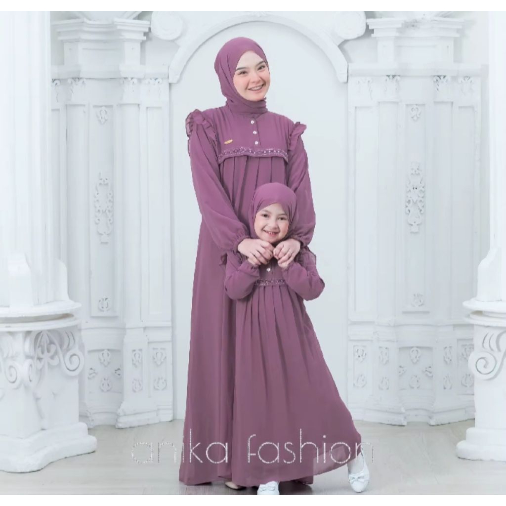 Zaskia Gamis Ibu Dan Anak | Gamis Ibu Dan Anak Murah - Gamis Keluarga Murah | Busana Muslim Ibu Dan 
