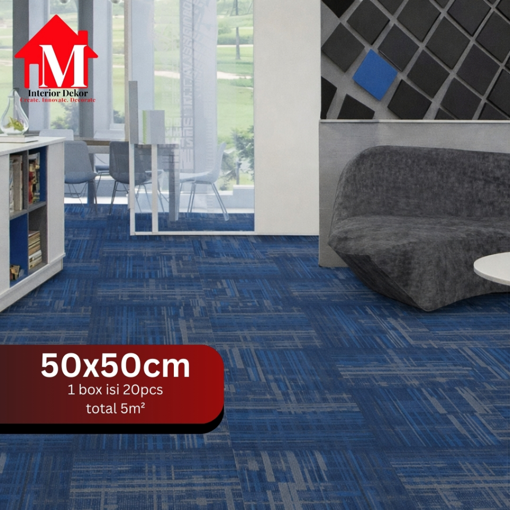 MDEKOR - Karpet Tile Hills | Karpet Kantor Isi 20 Pcs Per Box | Harga Adalah Per Box