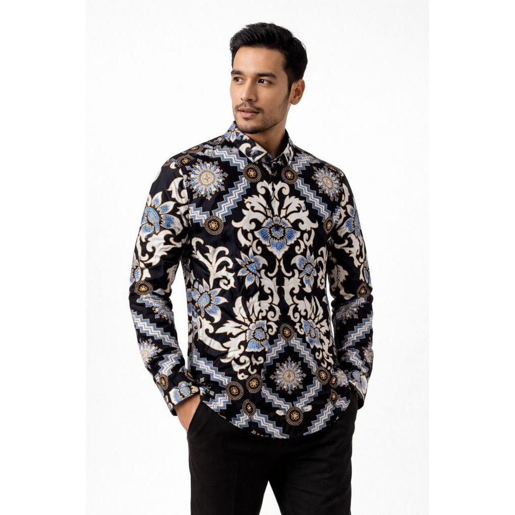 BATIK BRAND MANZONE MODERN FIT CORAK BUNGA
