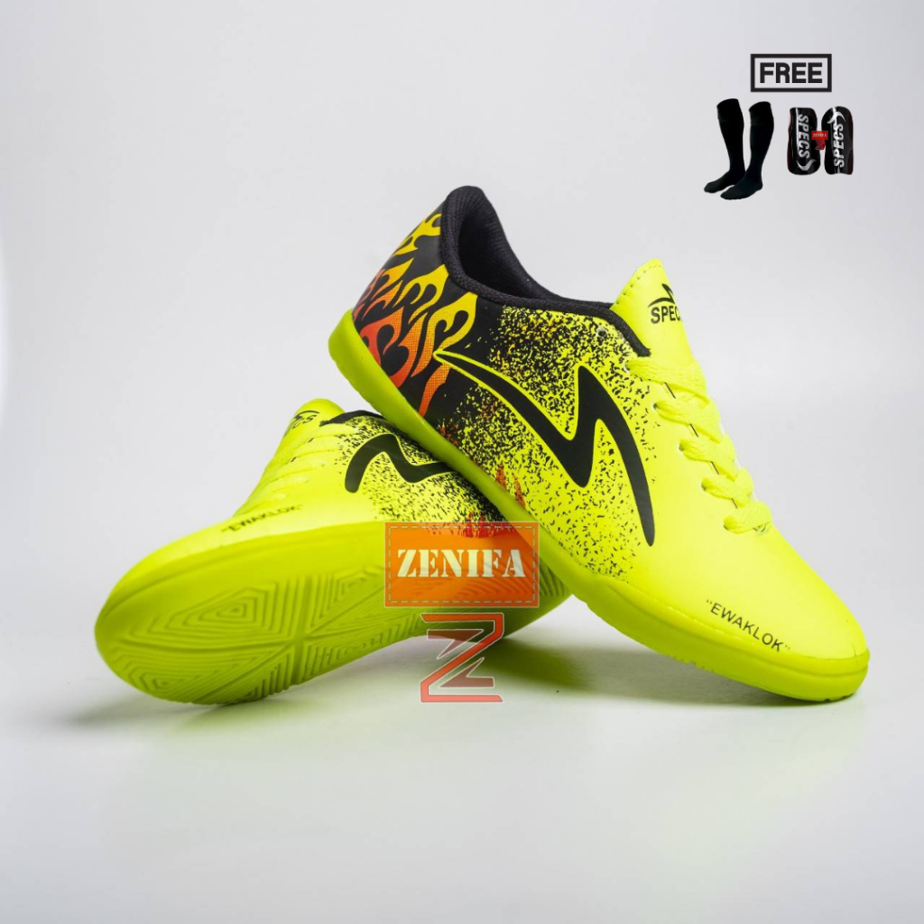 Sepatu futsal Anak Specs Ewaklok Size 33 34 35 36 37 38 Sepatu Futsal Specs Paket Hemat ewaklok