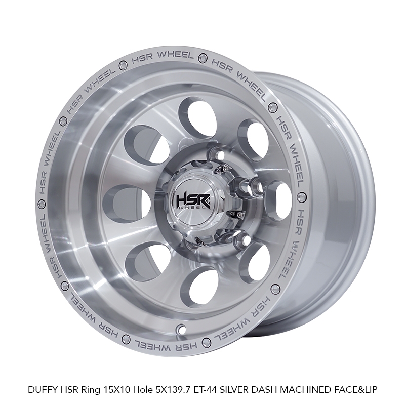Velg Mobil Celong R16x10 ORIGINAL HSR DUFFY Silver Dash Machine Lip | Pelek Innova Rush Xpander Esca