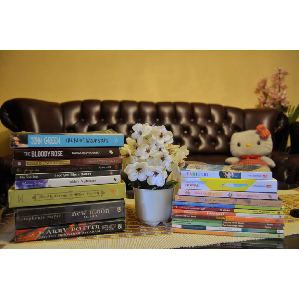 Preloved Buku bekas Novel, komik dan kkpk | Harry Potter, john green, new moon